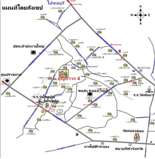 บ้านเดี่ยว บ้านบุญถาวร4 เนินพระ