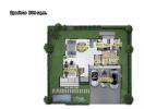 Architectural layout of the first floor, including living, dining, kitchen, bedroom, maid's room, bathroom, and parking spaces