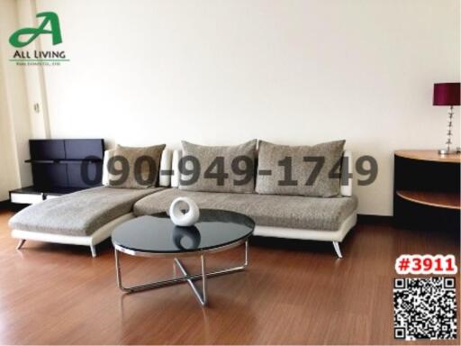 Modern living room interior with comfortable sofa and stylish coffee table