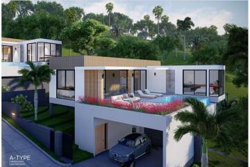 Luxurious pool villa in the heart of Bophut, Samui Plots A3 - A4