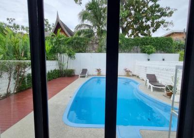 Japanese style pool villa for rent at Chalong