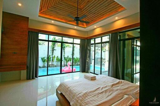 1-story pool villa for rent in Chalong !!