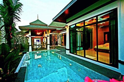 1-story pool villa for rent in Chalong !!