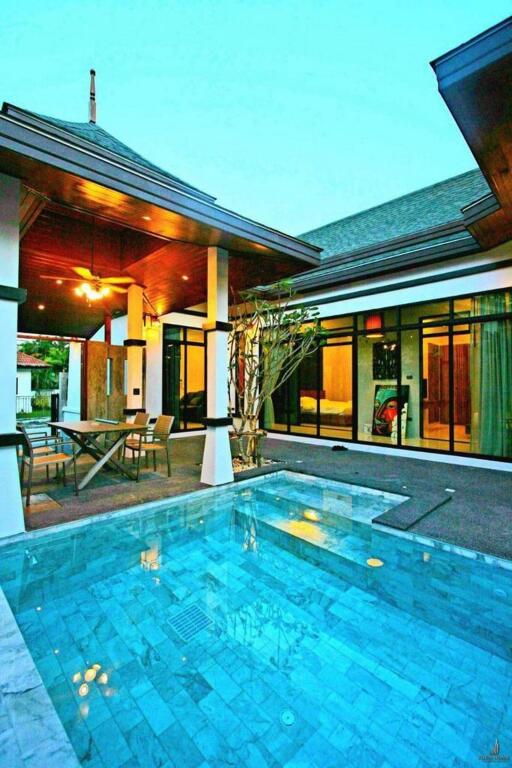 1-story pool villa for rent in Chalong !!