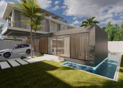 New Modern Tropical Villa for sale at Chalong