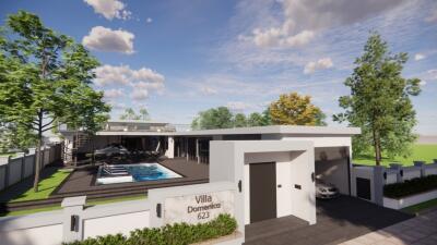 Top modern Poolvilla with 6 bedrooms in East-Pattaya