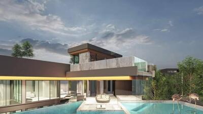 Opulent 3-storey house with 3 exclusive pools