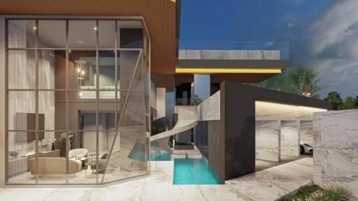 Opulent 3-storey house with 3 exclusive pools