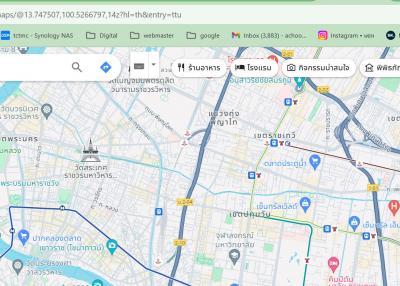 Screenshot of a digital map interface