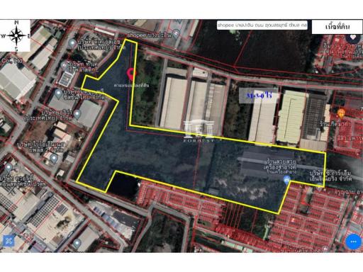 43048 - Land for sale, Bang Pa-in, Phra Nakhon Si Ayutthaya, area 74-0-98 rai.