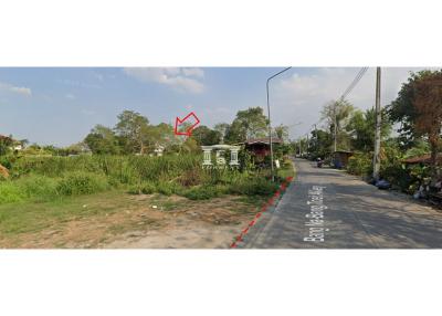 90732 - Land for sale on Pathum Thani-Sam Khok-Sena Road, area 1-1-61 rai, next to the Chao Phraya River.