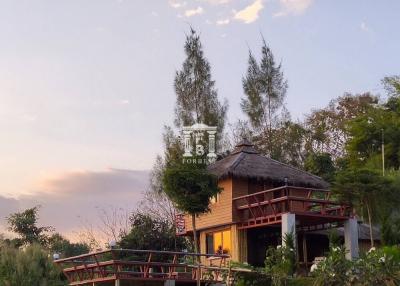 42222 - Land for sale with vacation home. You can see the view around you. Cool weather, Mae Ai District, Chiang Mai, area 2-0-7 rai.