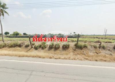 40293 Land for sale next to Sai Noi, Bang Bua Thong, near Road 346, purple area, area 61-0-71 rai.