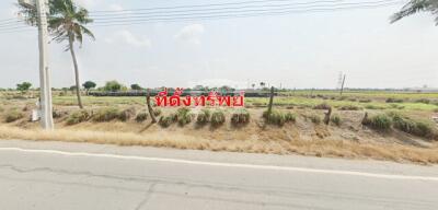 40293 Land for sale next to Sai Noi, Bang Bua Thong, near Road 346, purple area, area 61-0-71 rai.