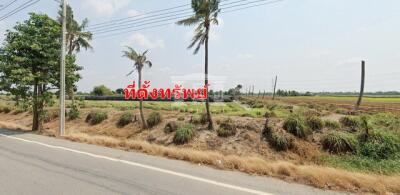 40293 Land for sale next to Sai Noi, Bang Bua Thong, near Road 346, purple area, area 61-0-71 rai.