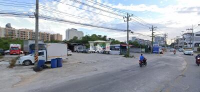 90650 - Land for sale, 5-2-95 rai, Jomtien Road, just 550 meters away from Jomtien Beach.