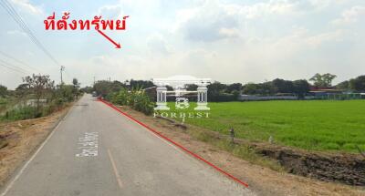 41892 - Land for sale, area 26-1-70 rai, Bang Bua Thong-Suphanburi. Near Tao Kae Noi Food and Market Company.