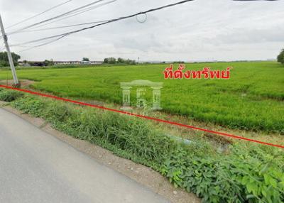 40023 Bang Bo land, 107 rai, is in the yellow area. Suitable for village allocation.