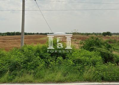41778 - Large plot of land next to a 4-lane road, next to Highway 3064 Pho Thong-Sawahaeng, Ang Thong, area 907-2-25 rai.