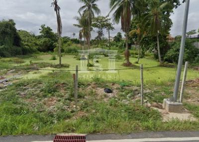 90017-Land for sale next to Si Rat parallel, along the Ratchapruek railway, orange color Y.8, new, area 6-2-24 rai.