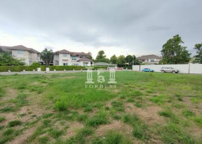 41062 - Land for sale, suitable for building a house in Nusasiri Village. Near Kanchanaphisek Ring Road, next to the road on 3 sides, area 330.90 square wa