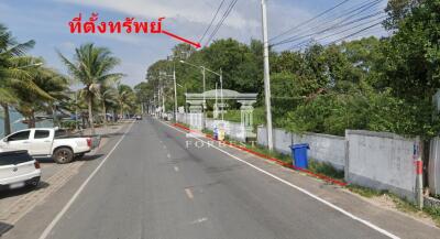 41655 - Land for sale, area 3-0-20 rai, Bang Saray, Chonburi, next to Bang Saray Beach, near Bang Saray Market.