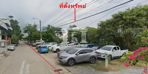 40414 Land for sale in Chalerm Phra Kiat near Suan Luang Rama IX, yellow area. Suitable for building a house or warehouse, area 3-2-73 rai.