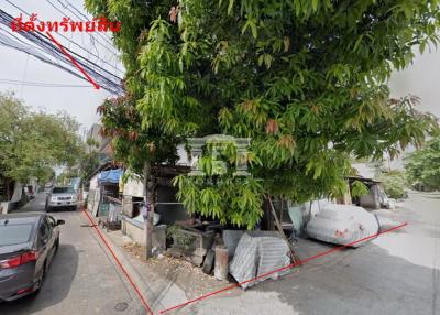 40148 Land for sale, Lat Phrao 71, Nakniwat 7, beautiful corner plot, suitable for building a house.
