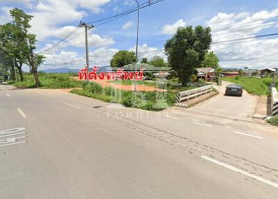 40236 Vacant land for sale Next to the airport entrance and near Mae Fah Luang University, pink area, area 12-0-69.60 rai.