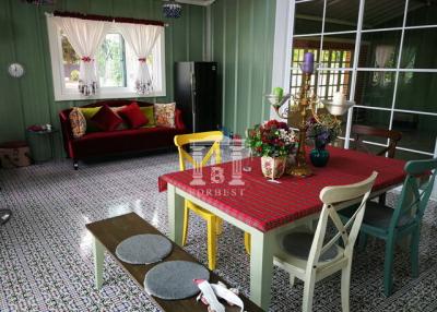 39208 - Land for sale with resort style house, Photharam, Ratchaburi, area 13-0-19.90 rai.