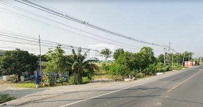 90585 - Land for sale, area 98-3-68 rai, along Khlong Raphiphat, Pathum Thani, near Northern Rangsit Golf Course.