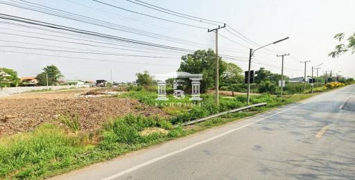 90587 - Land for sale 59-0-74 rai along Rapeepat Canal. Near Kanchana Eastern Ring Road