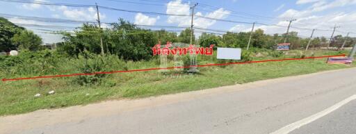 40606 - Bang Bua Thong-Suphanburi Rd., Land for sale, Plot size 6 acres