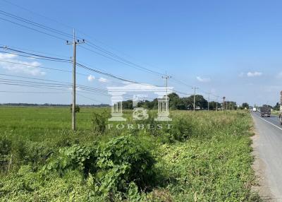 41605 - Land for sale, Bang Pahan, Ayutthaya, near Bang Pahan Market, area 12-2-31 rai.