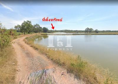 41637 - Land for sale next to Bang Pakong River, Ban Pho, Chachoengsao, area 51-1-0 rai.