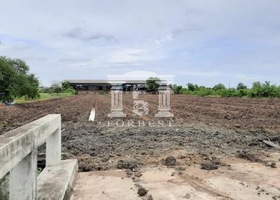 41527 - Land for sale along Khlong Muen Prarom, Phutthasakhon, Krathum Baen, Samut Sakhon, area 10-0-29 rai.