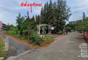 41448 - Land for sale, area 229 sq wa, Ramintra 107, only 500 meters from the Pink Line.