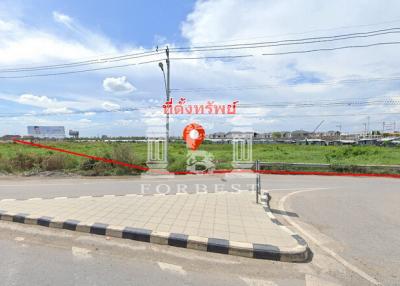 39903 - Land for sale next to Krungthep Kreetha Road. yellow area Suitable for a project, area 16 rai 219.20 sq wa
