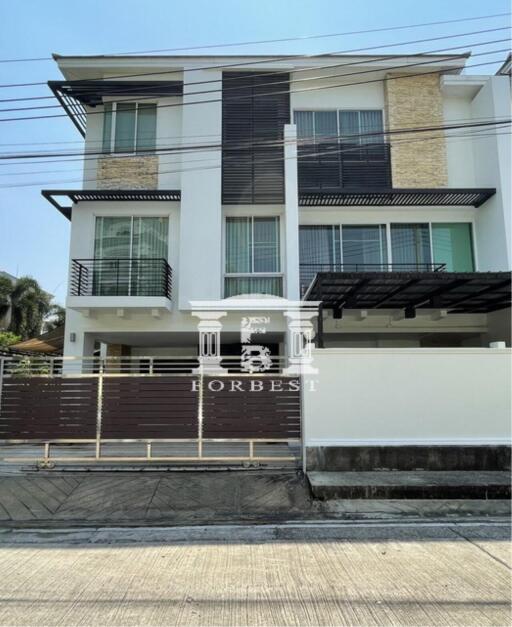 42314 - 3-story detached house, 57.7 sq m, Thanapat House Village, Sathorn-Narathiwat Ratchanakarin.