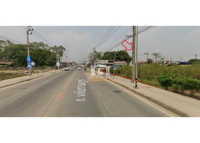 43154 - Land for rent, area 2-2-94 rai, next to Hathairat main road.