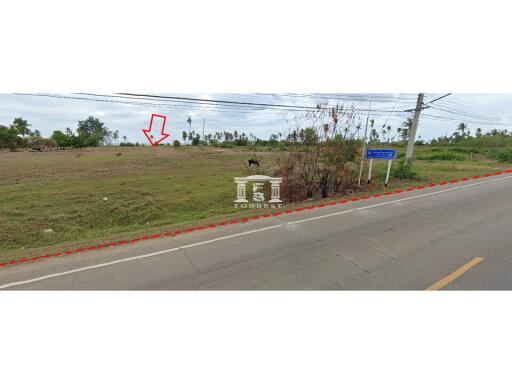 43256 - Land for sale, area 9-3-15 rai, next to Kuiburi beach. Prachuap Khiri Khan