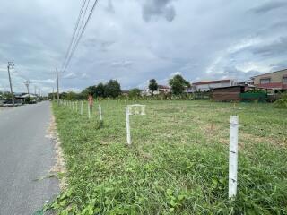 43354 - Land for sale, Buathong Land Village, area 2-0-24 rai, Bang Kruai-Sai Noi Road.