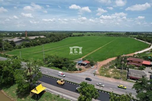 43447 - Land for sale, area 112-3-48.2 rai, next to Rangsit-Nakhon Nayok Road.