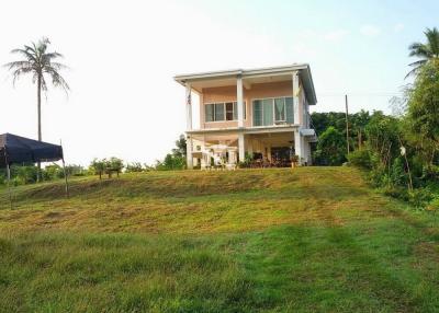 43504 - Land for sale with house, area 11-3-32.6 rai, Tha Maka, Kanchanaburi.