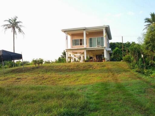 43504 - Land for sale with house, area 11-3-32.6 rai, Tha Maka, Kanchanaburi.