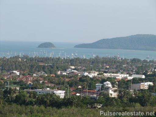 Sea View Land for Sale in Chalong, Phuket - Approx 2 Rai - Suitable for Development of 5-7 Luxury Villas