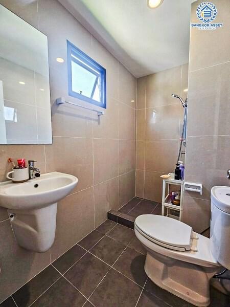 Modern bathroom with natural light