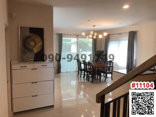 Spacious dining room with an open floor concept, modern lighting and ample natural light