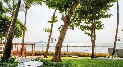 Lush greenery with ocean view from a residential outdoor area