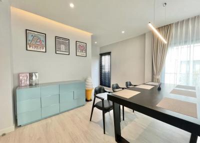 Modern dining room with minimalist decor